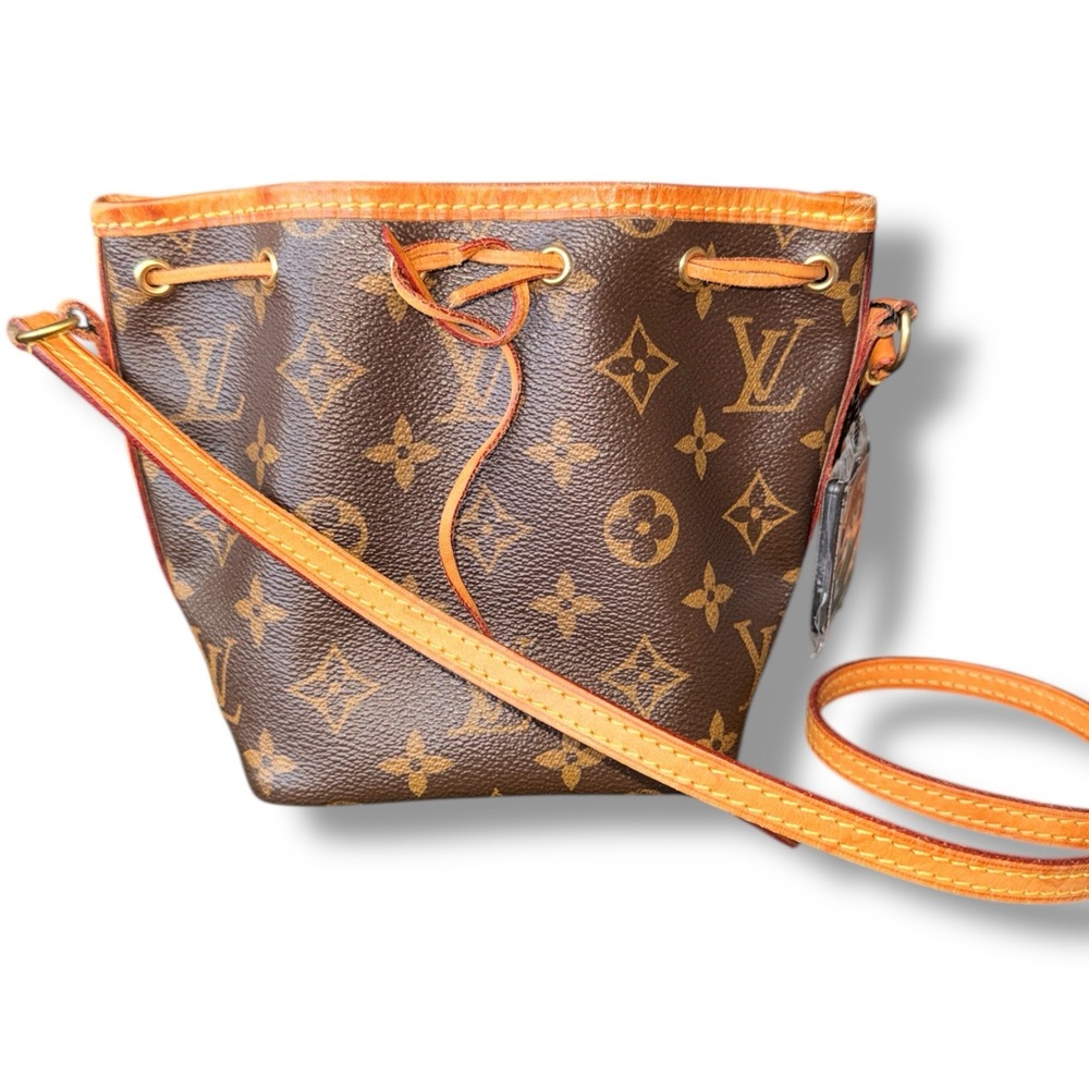 Louis Vuitton Brown and Tan Monogram Crossbody Bag